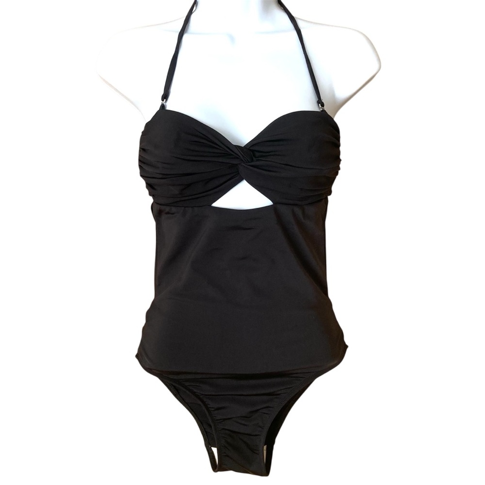 Mara Hoffman Black One Piece Cutout Swimsuit - FLAWS